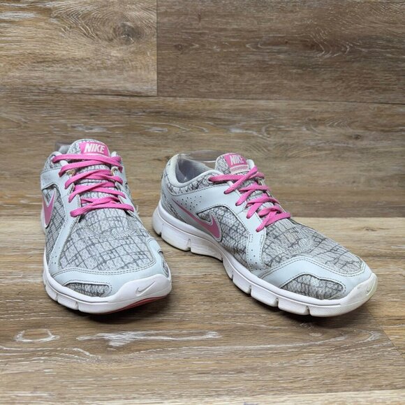 Nike Flex Experience Run 2 Gray/Pink Athletic Shoes Women's Size 10 - Picture 6 of 6